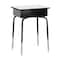 Flash Furniture HERCULES Student Desk w/Open Front Metal Book Box, Gray Desktop, Black Frame and Navy Stack Chair FD-DESK-GYB-SCH3NB-GG - alternate 3
